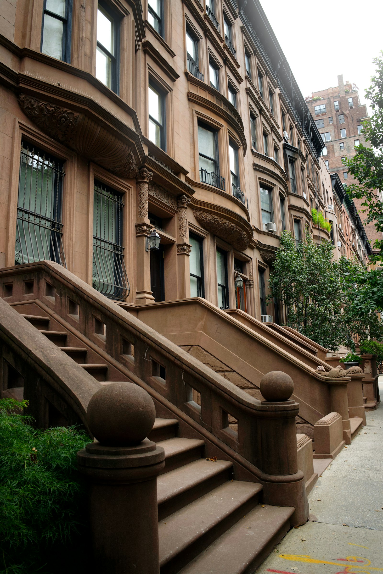 A multi-generational family portrait on a Harlem stoop